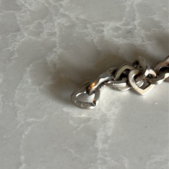 Authentic TIFFANY & CO. Heart Link Bracelet - Picture 8 of 9
